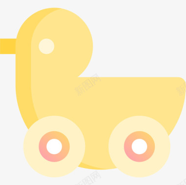 鸭子玩具33黄色图标图标