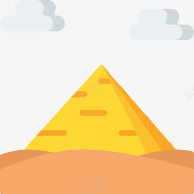 金字塔埃及22平坦图标图标