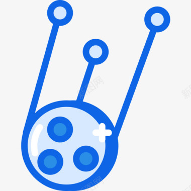素材82小行星科学82蓝色图标图标