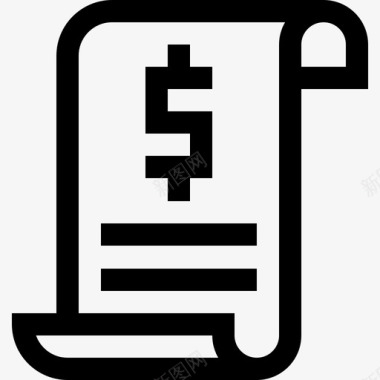 收据收据零售24直邮图标图标
