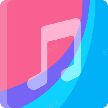 Itunes徽标社交媒体徽标平面图标图标