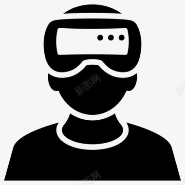 护目镜vr护目镜增强现实扩展现实图标图标