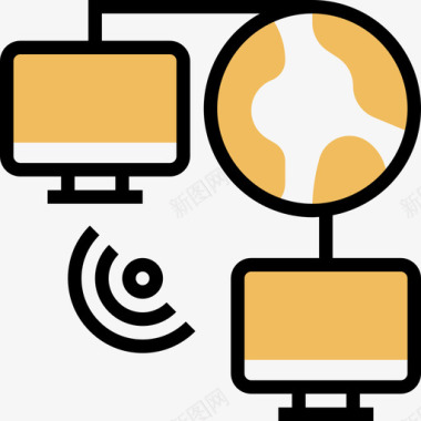 局域网网卡局域网网络共享8黄影图标图标