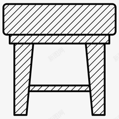 凳子家具图标图标