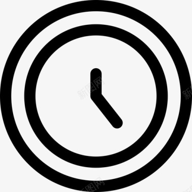 体验时钟用户体验5线性图标图标