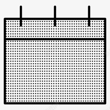 页日历图标日历日期办公室虚线图标图标