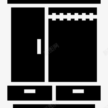 衣柜家俱10填充图标图标