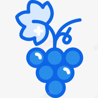 葡萄第9季蓝色图标图标