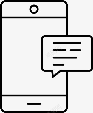 聊天的聊天气泡短信手机聊天图标图标