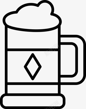 啤酒杯啤酒啤酒杯杯子图标图标