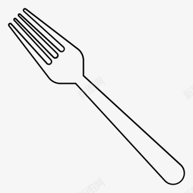 厨房用具叉子餐叉盘子图标图标