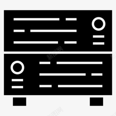 服务器设备暗图标图标