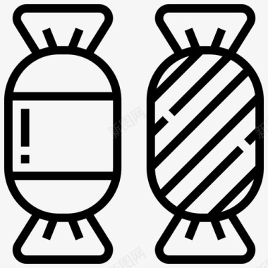 糖果纸糖果甜点食物图标图标