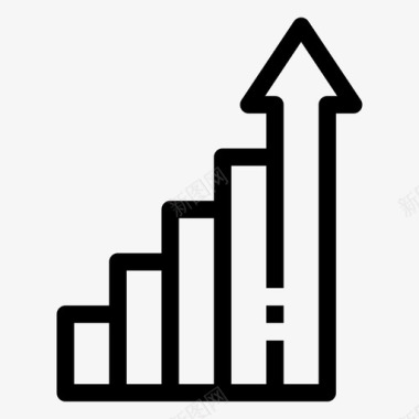 柱状图商业金融图标图标