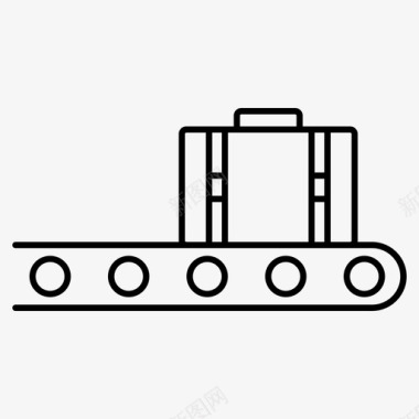游客行李箱行李机场行李箱图标图标