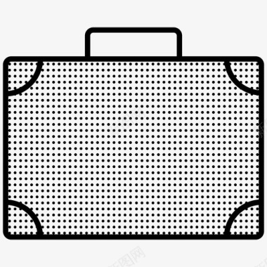 手提箱公文包点缀着的手提箱图标图标