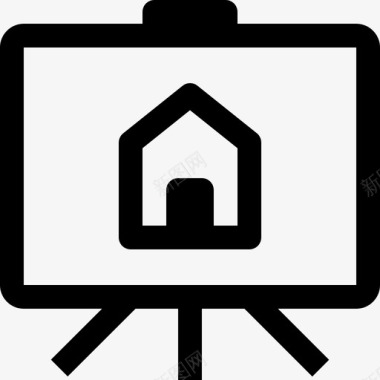 房屋平面图建筑房产图标图标