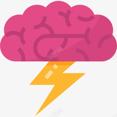 头脑风暴创意9平淡图标图标