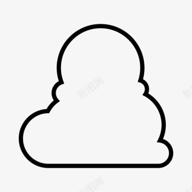 云线云气泡服务器图标图标
