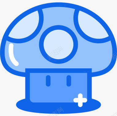 蘑菇游戏55蓝色图标图标