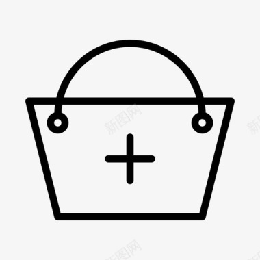 购物添加购物购物袋购买图标图标