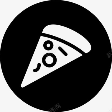 披萨披萨片圆形食品图标图标