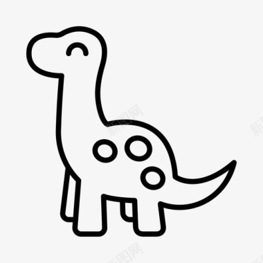 雷龙恐龙双龙龙图标图标