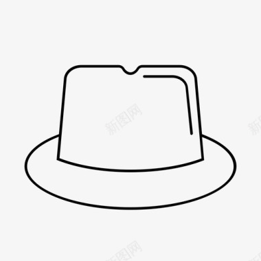 帽子牛仔帽头饰图标图标