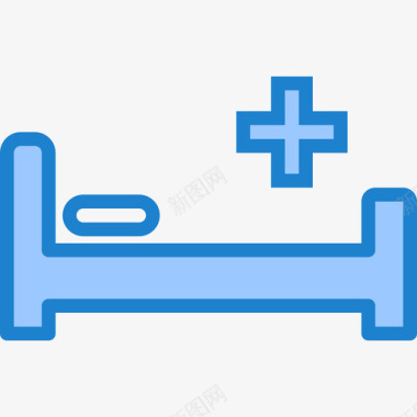 床健康护理30蓝色图标图标