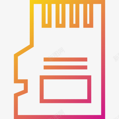 SIM卡图标Sd卡设备15渐变图标图标