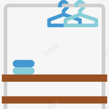 空货架货架家具108扁平图标图标