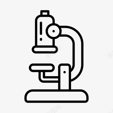 显微镜生物学科学图标图标