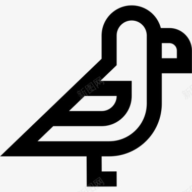 鸽子鸟直系图标图标