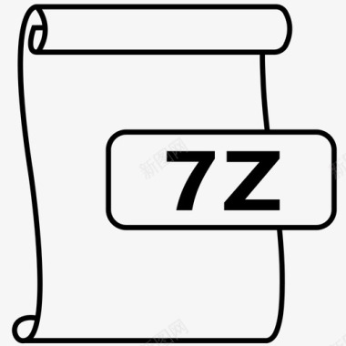 7z文件压缩文件格式图标图标