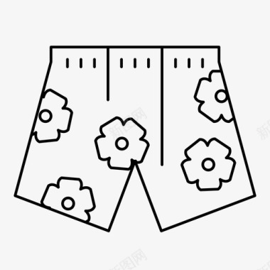 泳裤沙滩短裤图标图标