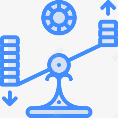 赌博币平衡赌博20蓝色图标图标