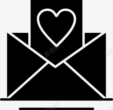 邮件信件爱情图标图标