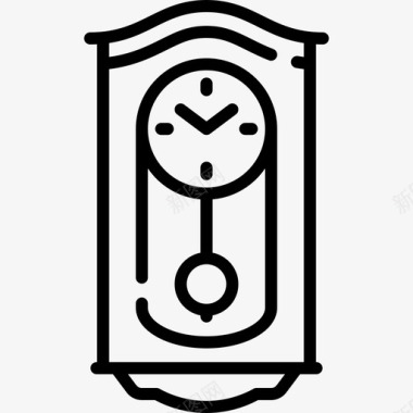 钟表复古装饰18直线型图标图标