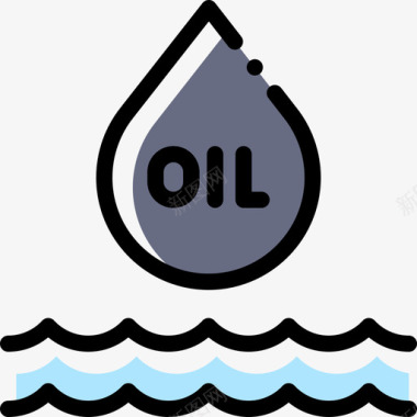 油污染8漏色图标图标