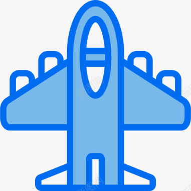 飞机玩具8蓝色图标图标