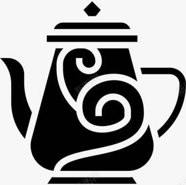 茶壶复古装饰20雕文图标图标
