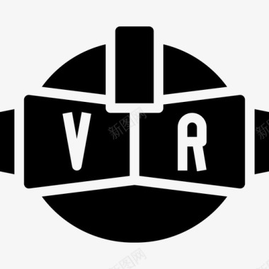 vr海报素材Vr电脑29实心图标图标