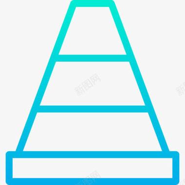 圆锥57号工具渐变图标图标