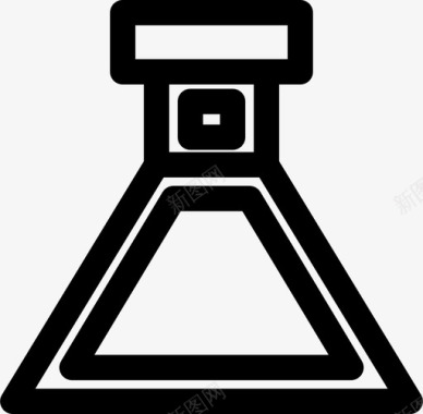 实验室烧瓶烧瓶锥形烧瓶实验室图标图标