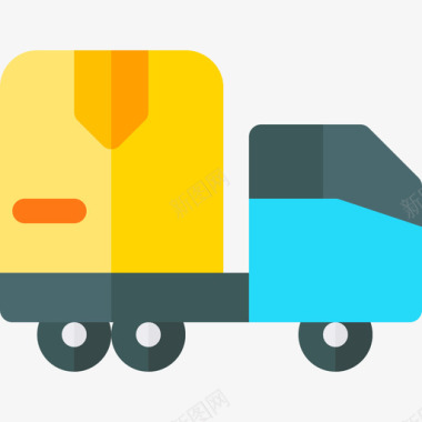 送货箱送货车电子商务99扁平图标图标