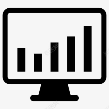 条形素材数据分析条形图图标图标