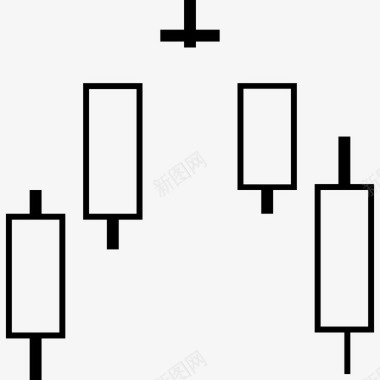 黑色信息图表蜡烛棒图表信息图表图标图标