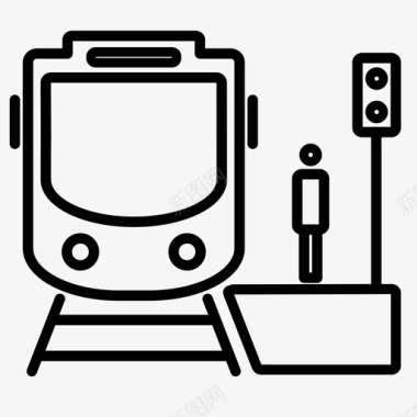 多彩火车火车站公共交通铁路图标图标