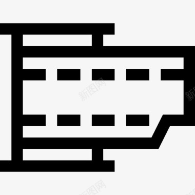 电影胶片38电影院线性图标图标