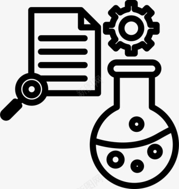 PDF文件设置烧杯化学品文件图标图标